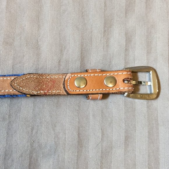 Circle Y of Yoakum Colorful Leather Western Belt Southwestern Design Conchos - Picture 10 of 10